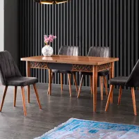 Кухонный стол раскладной Trendy Mira Меламиновая ДСП/ Antracit photo 2