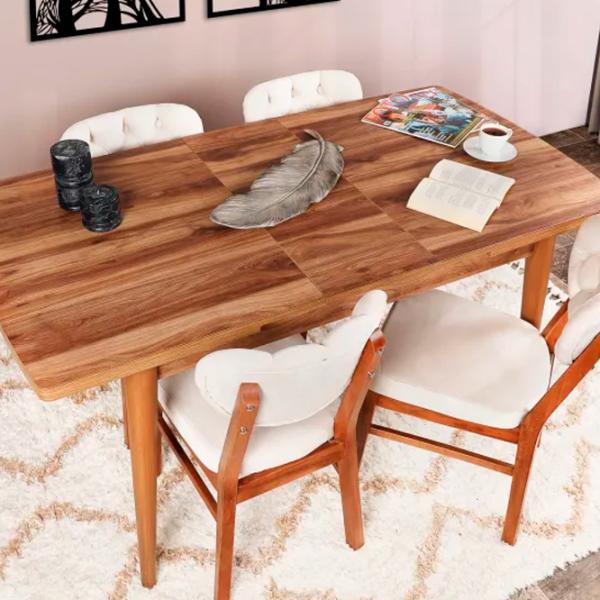 Masă de bucătărie extensibilă Trendy Inci 1141 PAL melaminat/ Brown photo 6