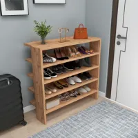 Etajeră pentru încălțăminte Trendy Sargel 72 x 75.6 x 31.4 /Atlantic Pine /Pine photo 4