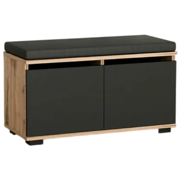 Обувной шкаф Trendy Drago 42 x 80 x 35см /Walnut Black /Черный photo 1
