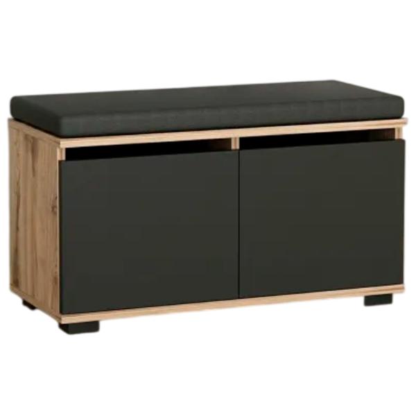 Обувной шкаф Trendy Drago 42 x 80 x 35см /Walnut Black /Черный photo 1
