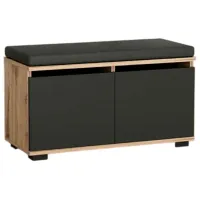 Обувной шкаф Trendy Drago 42 x 80 x 35см /Walnut Black /Черный