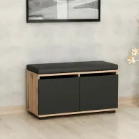 Обувной шкаф Trendy Drago 42 x 80 x 35см /Walnut Black /Черный photo 2