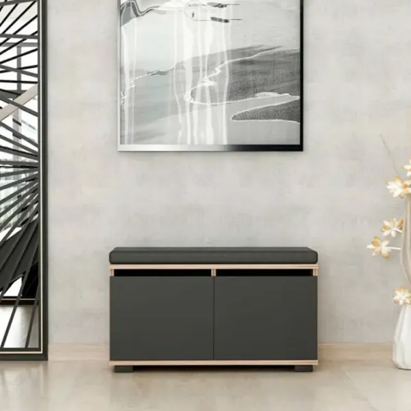 Обувной шкаф Trendy Drago 42 x 80 x 35см /Walnut Black /Черный photo 3