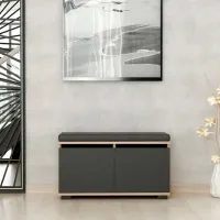 Обувной шкаф Trendy Drago 42 x 80 x 35см /Walnut Black /Черный photo 3