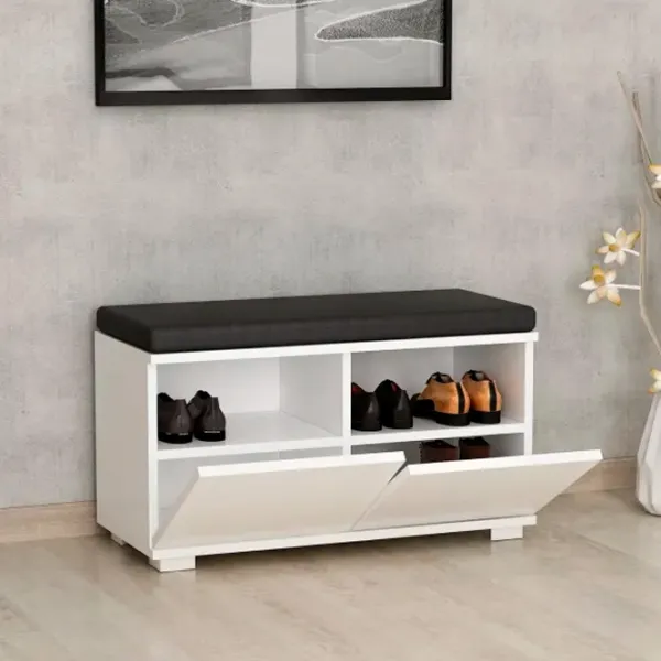 Обувной шкаф Trendy Drago 42 x 80 x 35см /White /Белый photo 6