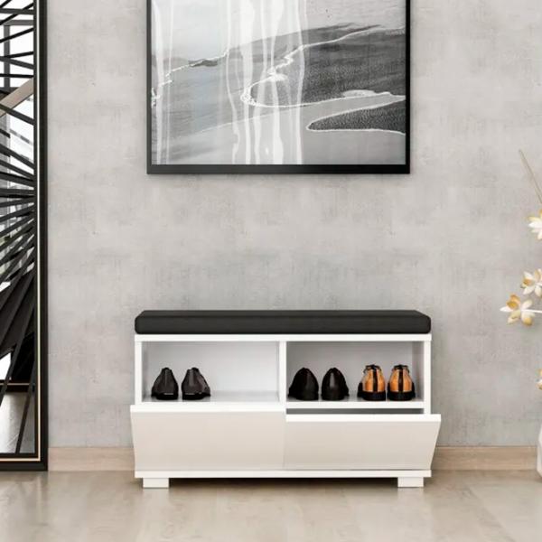 Обувной шкаф Trendy Drago 42 x 80 x 35см /White /Белый photo 7