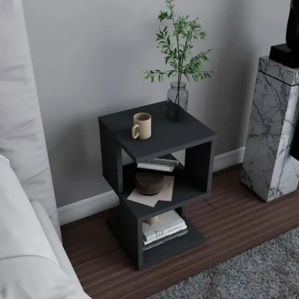 Тумбочки Trendy Carter 49.4 x 29.6 x 29.6см / ЛДСП / Антрацит photo 4