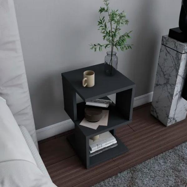 Тумбочки Trendy Carter 49.4 x 29.6 x 29.6см / ЛДСП / Антрацит photo 4