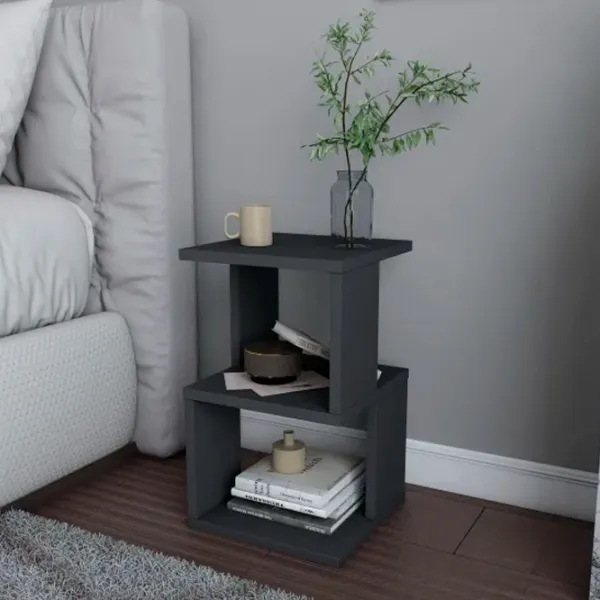 Тумбочки Trendy Carter 49.4 x 29.6 x 29.6см / ЛДСП / Антрацит photo 5