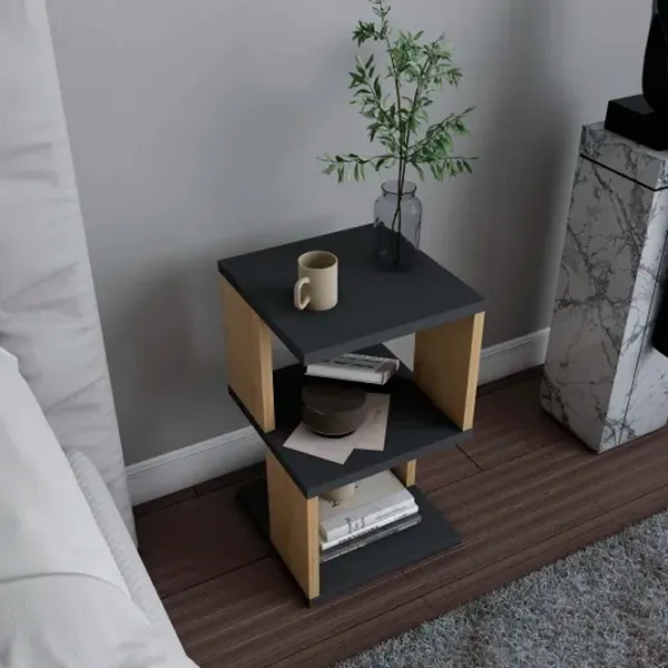 Тумбочки Trendy Carter 49.4 x 29.6 x 29.6см / ЛДСП / Антрацит photo 4