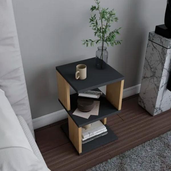 Тумбочки Trendy Carter 49.4 x 29.6 x 29.6см / ЛДСП / Антрацит photo 4