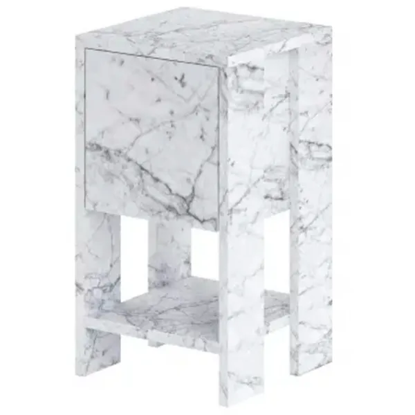 Тумбочки Trendy EMA 55 x 30 x 30см / ДСП меламин / Carrara marble photo 1