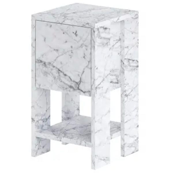 Тумбочки Trendy EMA 55 x 30 x 30см / ДСП меламин / Carrara marble photo 1