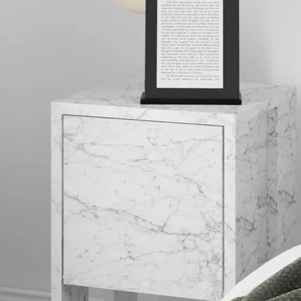 Тумбочки Trendy EMA 55 x 30 x 30см / ДСП меламин / Carrara marble photo 4