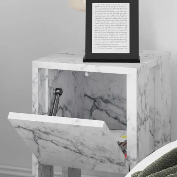 Тумбочки Trendy EMA 55 x 30 x 30см / ДСП меламин / Carrara marble photo 5