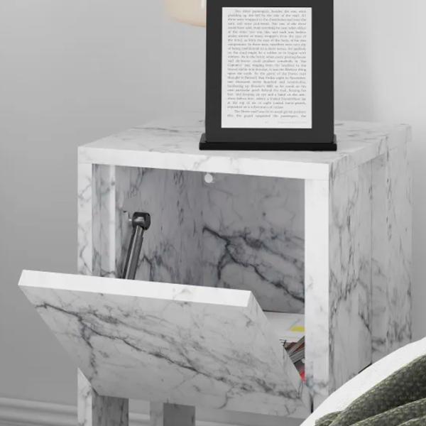 Тумбочки Trendy EMA 55 x 30 x 30см / ДСП меламин / Carrara marble photo 5