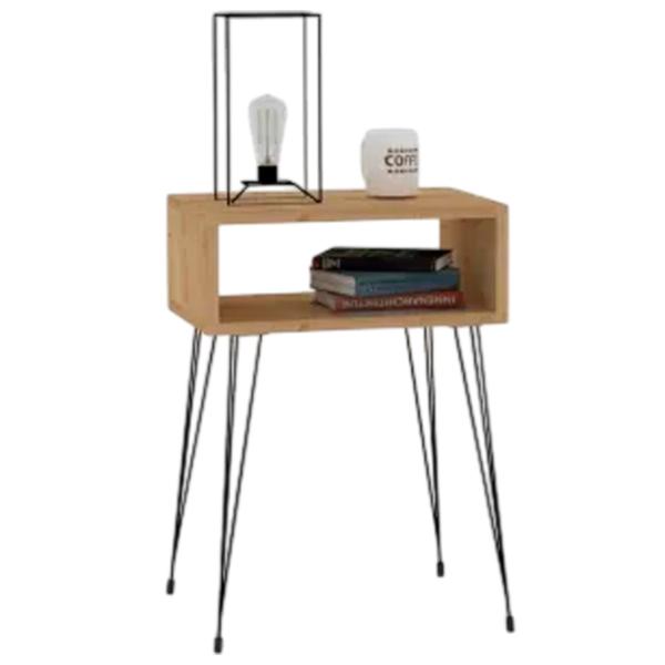 Noptiere Trendy Tenby 63 x 45 x 30 / Metal / Black photo 1