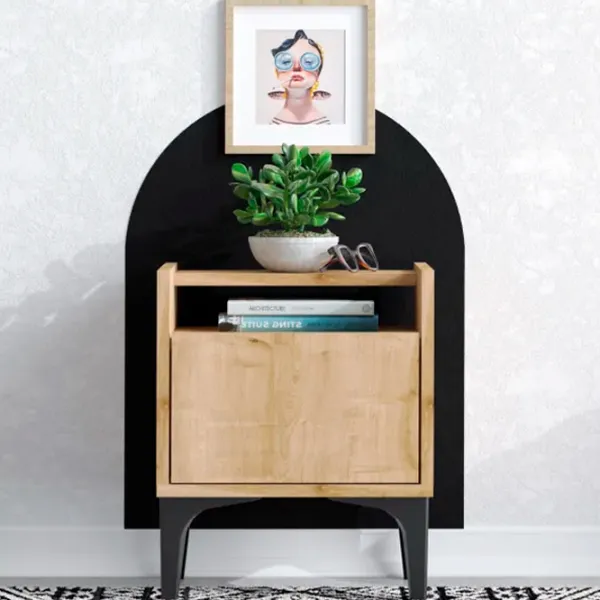 Noptiere Trendy Zeze 50 x 40 x 35 / Metal / Black photo 2