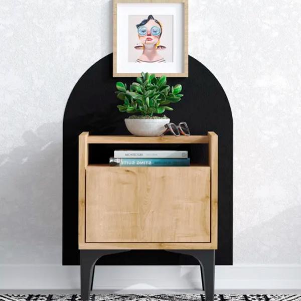 Noptiere Trendy Zeze 50 x 40 x 35 / Metal / Black photo 2