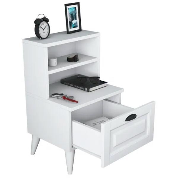 Noptiere Trendy BD105  74 x 45 x 40 / PAL / White photo 2