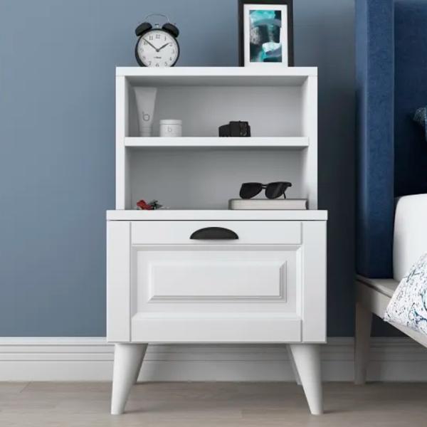 Noptiere Trendy BD105  74 x 45 x 40 / PAL / White photo 4