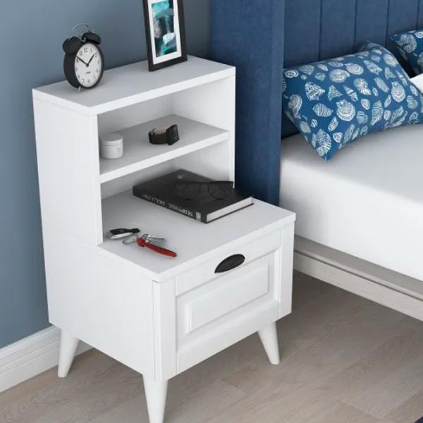 Noptiere Trendy BD105  74 x 45 x 40 / PAL / White photo 6