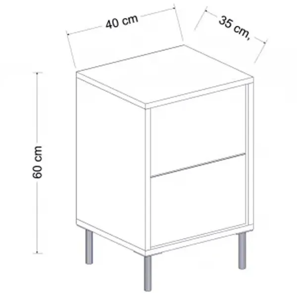 Тумбочки Trendy Imaj 60 x 40 x 35см / ЛДСП / Золото photo 4