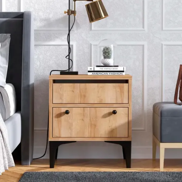 Noptiere Trendy Orabella 51 x 45 x 40 / Lemn / Stejar Sonoma photo 3