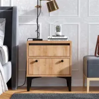 Тумбочки Trendy Orabella 51 x 45 x 40см / Дерево / Дуб Сонома photo 3