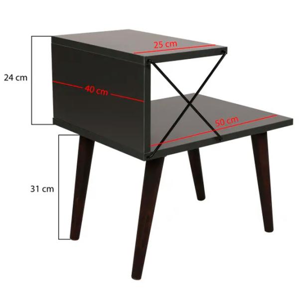 Тумбочки Trendy Cruce 55 x 50 x 40см / ЛДСП / Brown photo 9