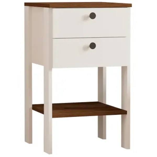 Noptiere Trendy Ruzisa 75 x 44 x 44 / PAL / White photo 1