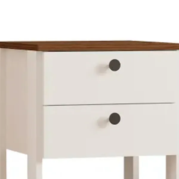 Noptiere Trendy Ruzisa 75 x 44 x 44 / PAL / White photo 2