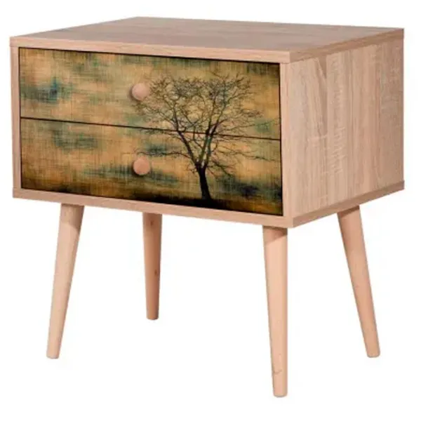 Noptiere Trendy Two 61 x 60 x 40 / PAL / Stejar Sonoma photo 1