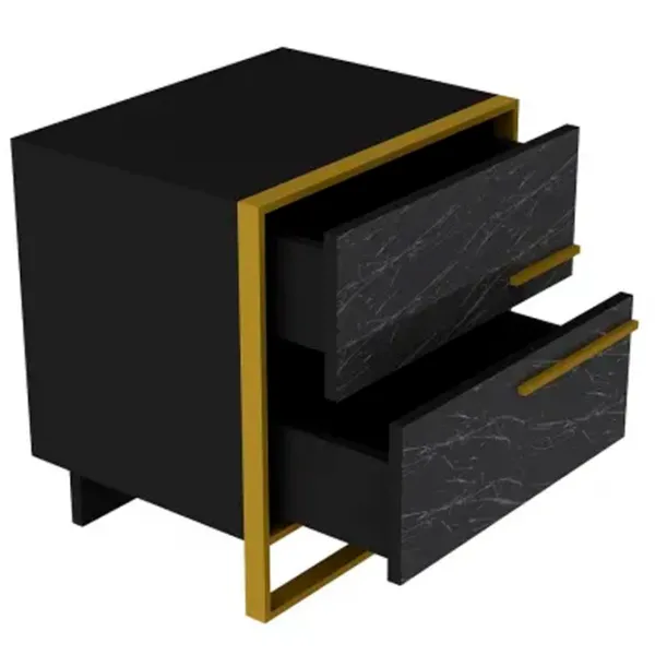 Noptiere Trendy Polka 51.8 x 50 x 38.5 / PAL / Gold photo 2