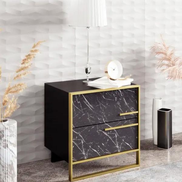 Noptiere Trendy Polka 51.8 x 50 x 38.5 / PAL / Gold photo 3