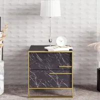 Тумбочки Trendy Polka 51.8 x 50 x 38.5см / ЛДСП / Золото photo 4