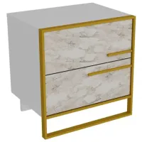 Тумбочки Trendy Polka 51.8 x 50 x 38.5см / ЛДСП / Золото