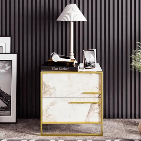 Тумбочки Trendy Polka 51.8 x 50 x 38.5см / ЛДСП / Золото photo 4