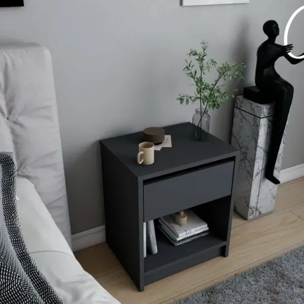 Тумбочки Trendy Sheridan 52.8 x 44.6 x 35.9см / ЛДСП / Антрацит photo 5