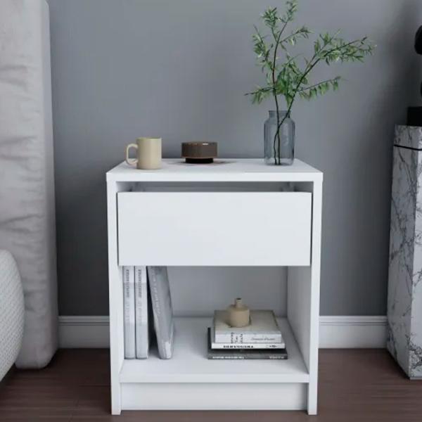 Noptiere Trendy Sheridan 52.8 x 44.6 x 35.9 / PAL / White photo 3
