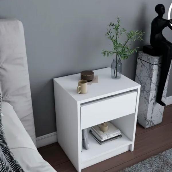 Noptiere Trendy Sheridan 52.8 x 44.6 x 35.9 / PAL / White photo 4