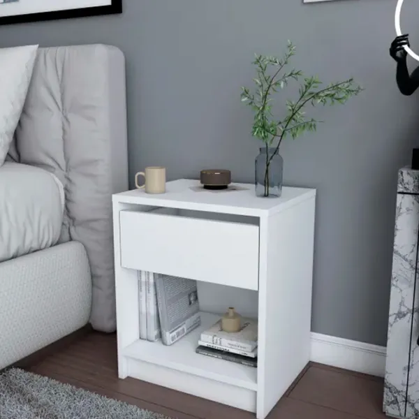Noptiere Trendy Sheridan 52.8 x 44.6 x 35.9 / PAL / White photo 5