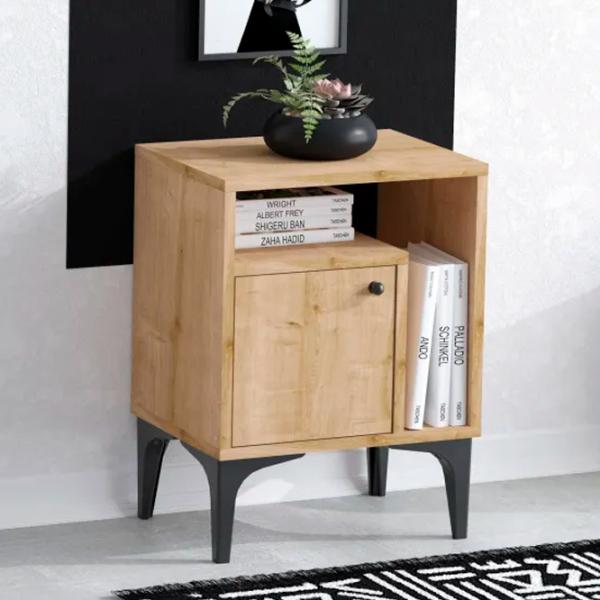 Noptiere Trendy Nuno 55 x 40 x 35.9 / PAL / Black photo 4
