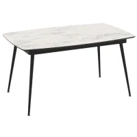 Masă de bucătărie extensibilă Magnus Yense MDF/ Marmura White