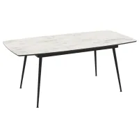 Masă de bucătărie extensibilă Magnus Yense MDF/ Marmura White photo 4