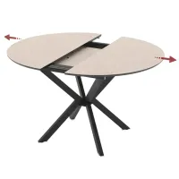 Masă de bucătărie extensibilă Magnus Diano MDF/ Gray photo 2