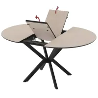 Masă de bucătărie extensibilă Magnus Diano MDF/ Gray photo 3