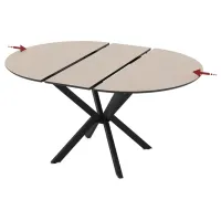 Masă de bucătărie extensibilă Magnus Diano MDF/ Gray photo 4