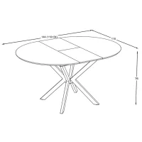Masă de bucătărie extensibilă Magnus Diano MDF/ Yosun photo 6